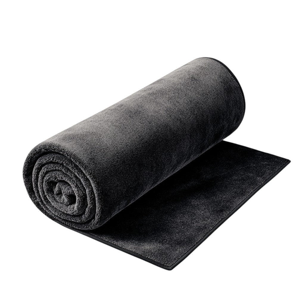Qjkvn Gym Towel - Anti-Slip Yoga Towel with Grip Backing - Super Absorbent & Soft - Extra Long for Gym Mats - Sweat-Proof